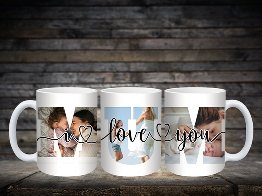 "I Love You Mum" Photo Mug