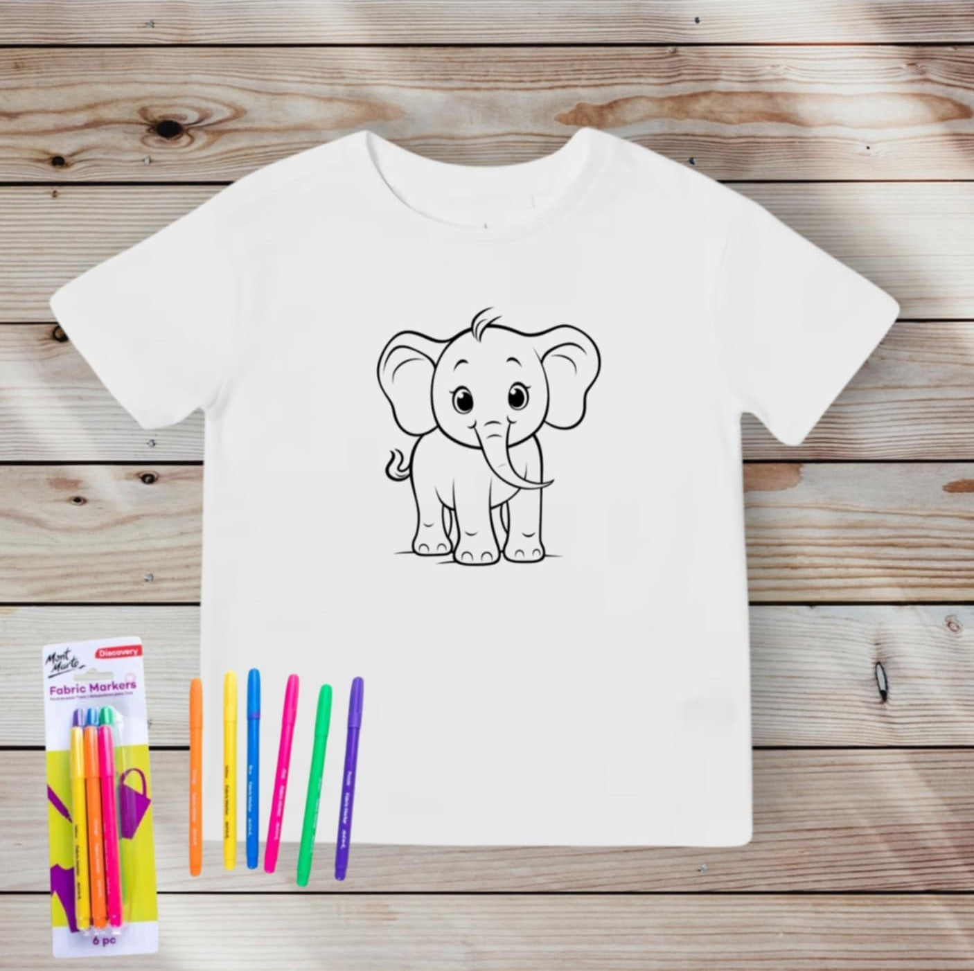 Elephant Colour-in Shirt