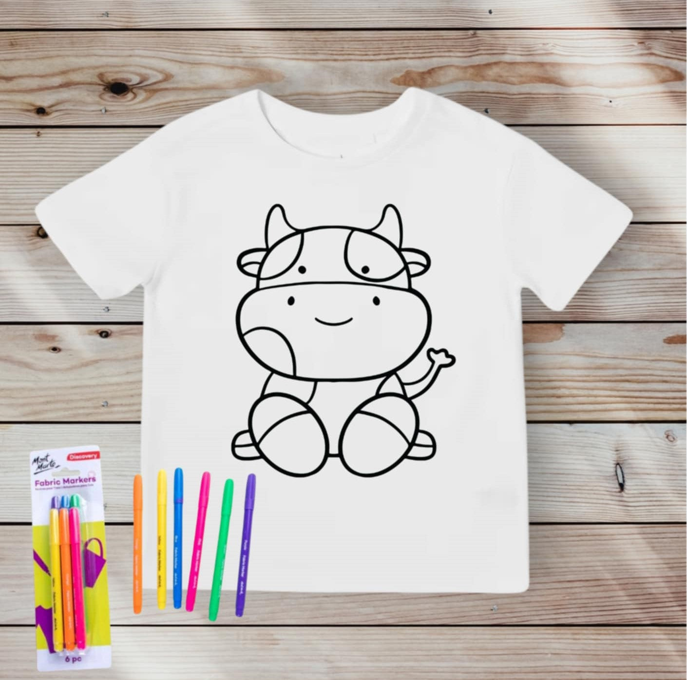 Cow Colour-in Shirt