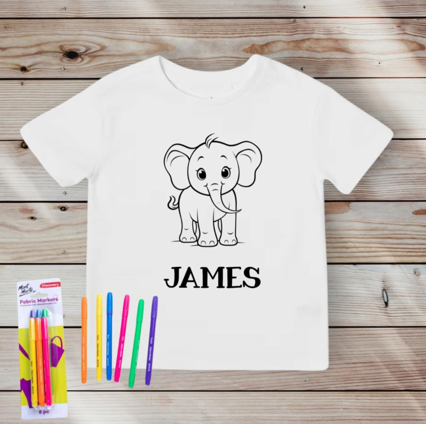 Elephant Colour-in Shirt